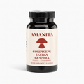Amanita Cordyceps Gummies — approved packaging design; supplier production verification pending